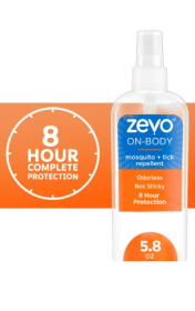 Zevo On Body Mosquito and Tick Repellent - Bug Spray - 5.8 oz Pump Spray