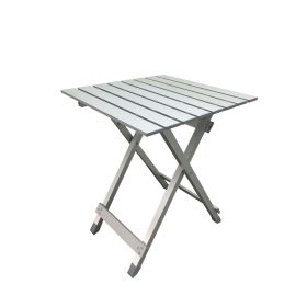 Aluminum Camping Table, Silver