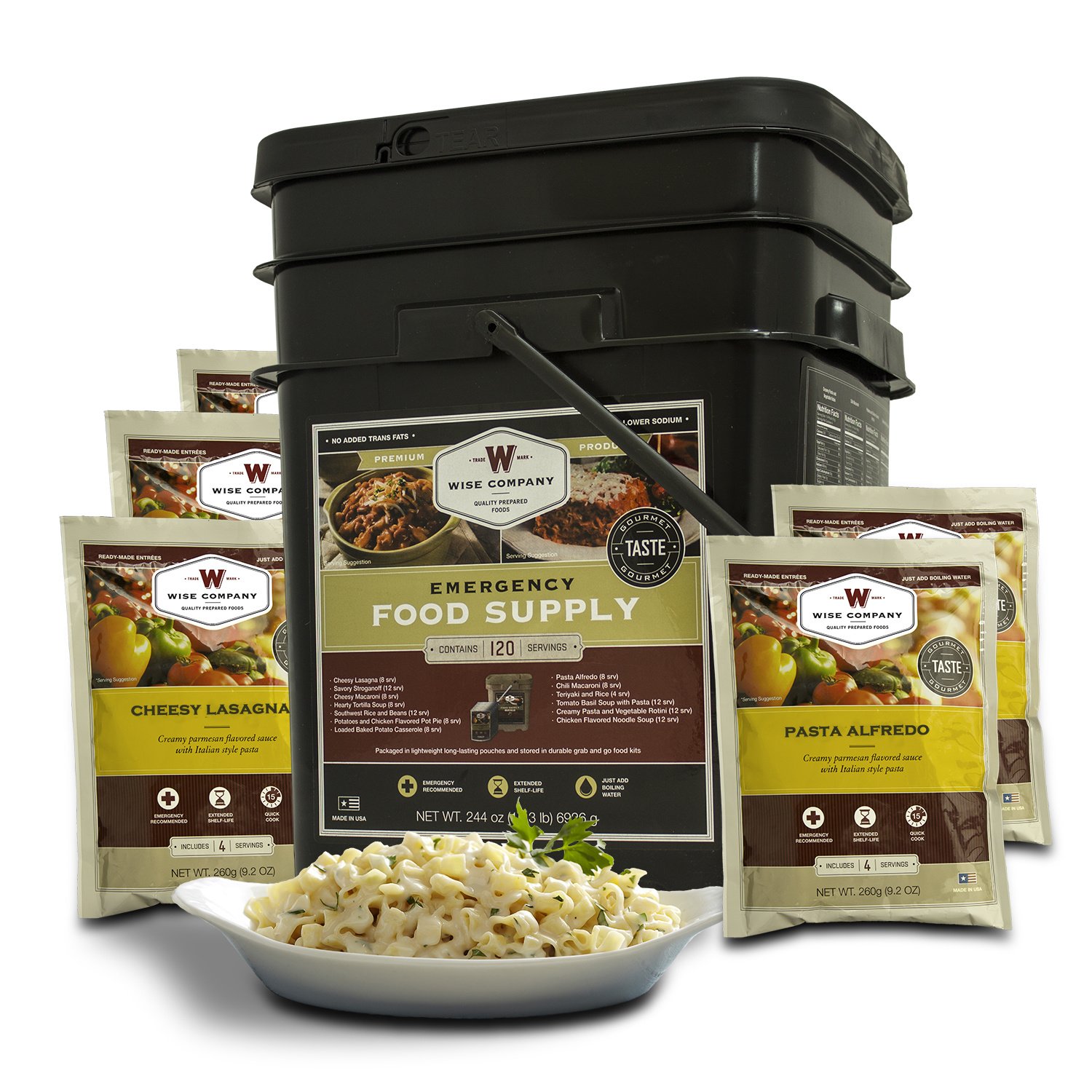 120 Serving Entree Only Grab and Go Bucket 120 Serving Entree Only Grab and Go Bucket