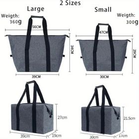 Giant Thermal Grocery Tote ��� 5.28 Gallon Capacity with Reinforced Handles for Heavy Loads