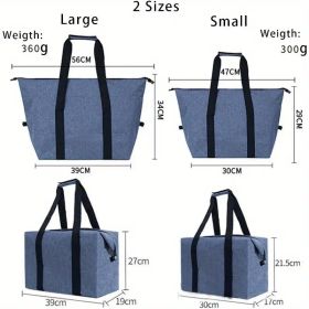 Reusable 5.28 Gallon Cooling Bag ��� Compact Foldable Design with Extended Cold Storage