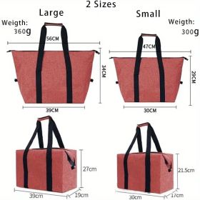 Portable Insulated Shopping Bag ��� Large 5.28 Gallon Collapsible Cooler for Everyday Use