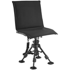 Hunting Chair 360�� Swivel Silent Folding Blind Chair Adjustable Legs Seat Cover