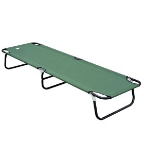Folding Camping Cot for Adults Portable Outdoor Sleeping Bed for Office Beach Home, Green