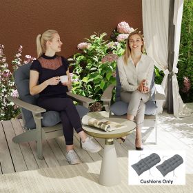 Adirondack Chair Cushions Set of 2 (Option: Gray-210x400x580 mm)