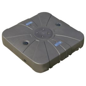 Square Cantilever Patio Umbrella Base with 4 Wheels for Easy Moving, Heavy Duty Umbrella Stand Weight, 330 lb Capacity Sand or 286 lb Capacity W (Option: Coffee Brown-915x220x915 mm)