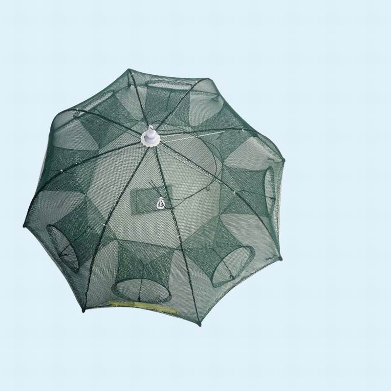 Strengthened 4-20 Holes Automatic Fishing Net Shrimp Cage Nylon Foldable Fish Trap Cast Net Cast Fold Crab Trap Fishing Network Strengthened 4-20 Holes Automatic Fishing Net Shrimp Cage Nylon Foldable Fish Trap Cast Net Cast Fold Crab Trap Fishing Network