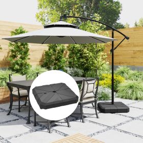 Square Patio Umbrella Base (Option: Black-460x480x185 mm)