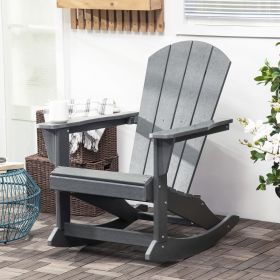 Adirondack Rocking Chair (Option: Light Grey-560x150x920 mm)