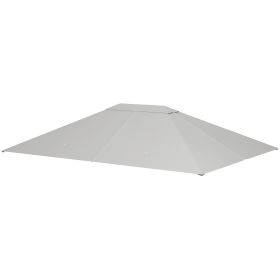 10' x 13' Gazebo Canopy Replacement Roof for 84C-116, Light Gray (Option: Light Gray-410x330x90 mm)