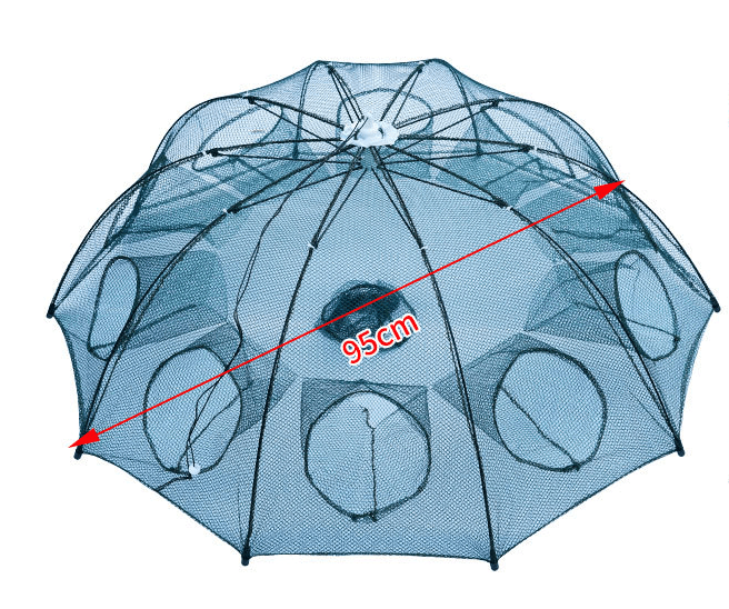 Strengthened 4-20 Holes Automatic Fishing Net Shrimp Cage Nylon Foldable Fish Trap Cast Net Cast Fold Crab Trap Fishing Network Strengthened 4-20 Holes Automatic Fishing Net Shrimp Cage Nylon Foldable Fish Trap Cast Net Cast Fold Crab Trap Fishing Network
