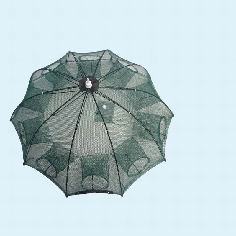 Strengthened 4-20 Holes Automatic Fishing Net Shrimp Cage Nylon Foldable Fish Trap Cast Net Cast Fold Crab Trap Fishing Network Strengthened 4-20 Holes Automatic Fishing Net Shrimp Cage Nylon Foldable Fish Trap Cast Net Cast Fold Crab Trap Fishing Network