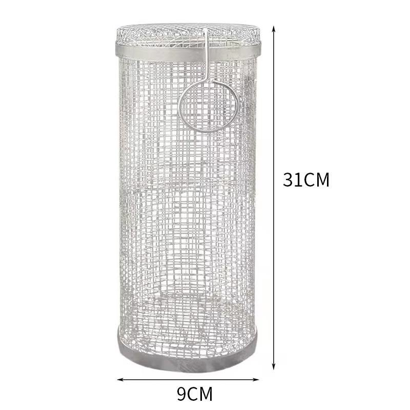 Stainless Steel Barbecue Cooking Grill Grate Outdoor Camping BBQ Drum Grilling Basket Campfire Grid Picnic Cookware Kitchen Tool Stainless Steel Barbecue Cooking Grill Grate Outdoor Camping BBQ Drum Grilling Basket Campfire Grid Picnic Cookware Kitchen Tool
