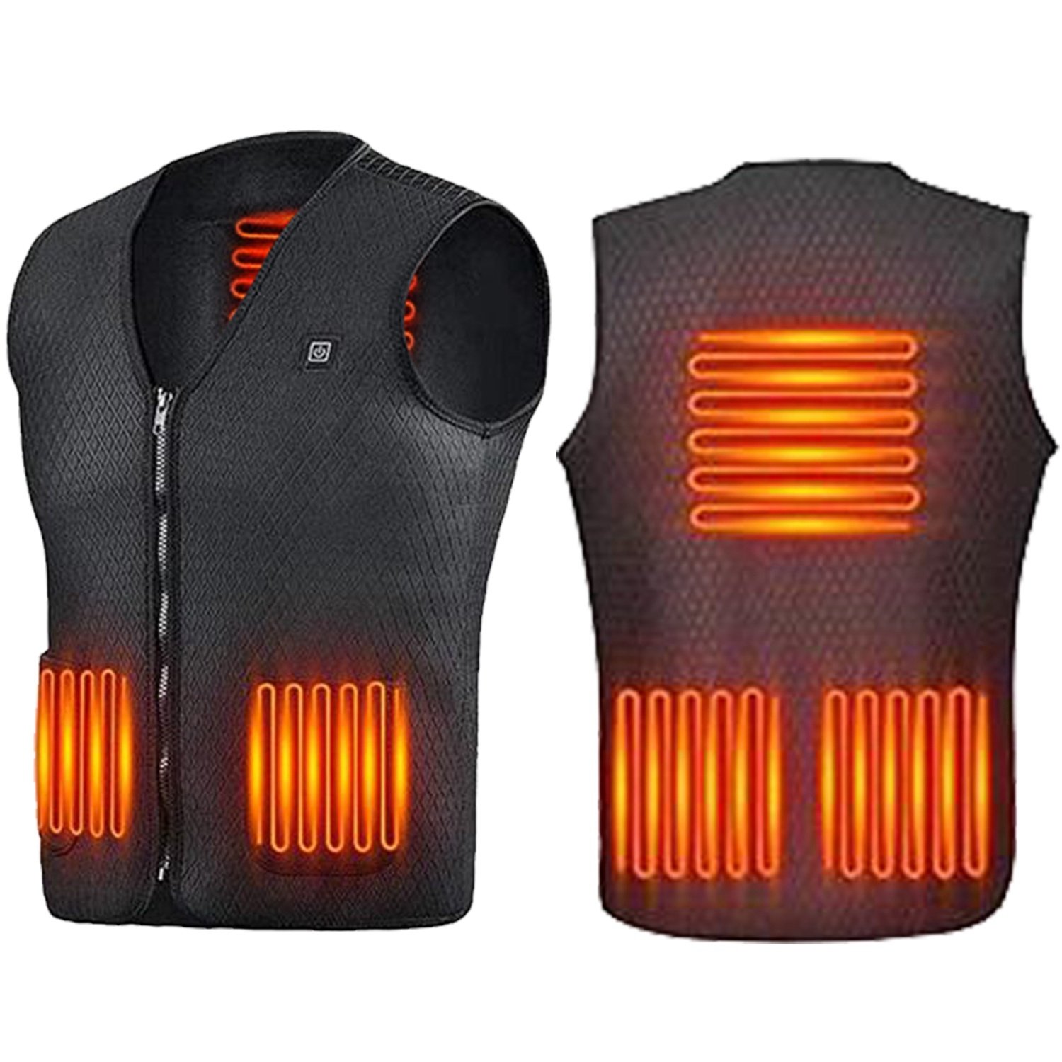 Heat Jacket Vest 3 Heating Gear Adjustable USB Heated Vest Warm Heat Coat Vest Heat Jacket Vest 3 Heating Gear Adjustable USB Heated Vest Warm Heat Coat Vest