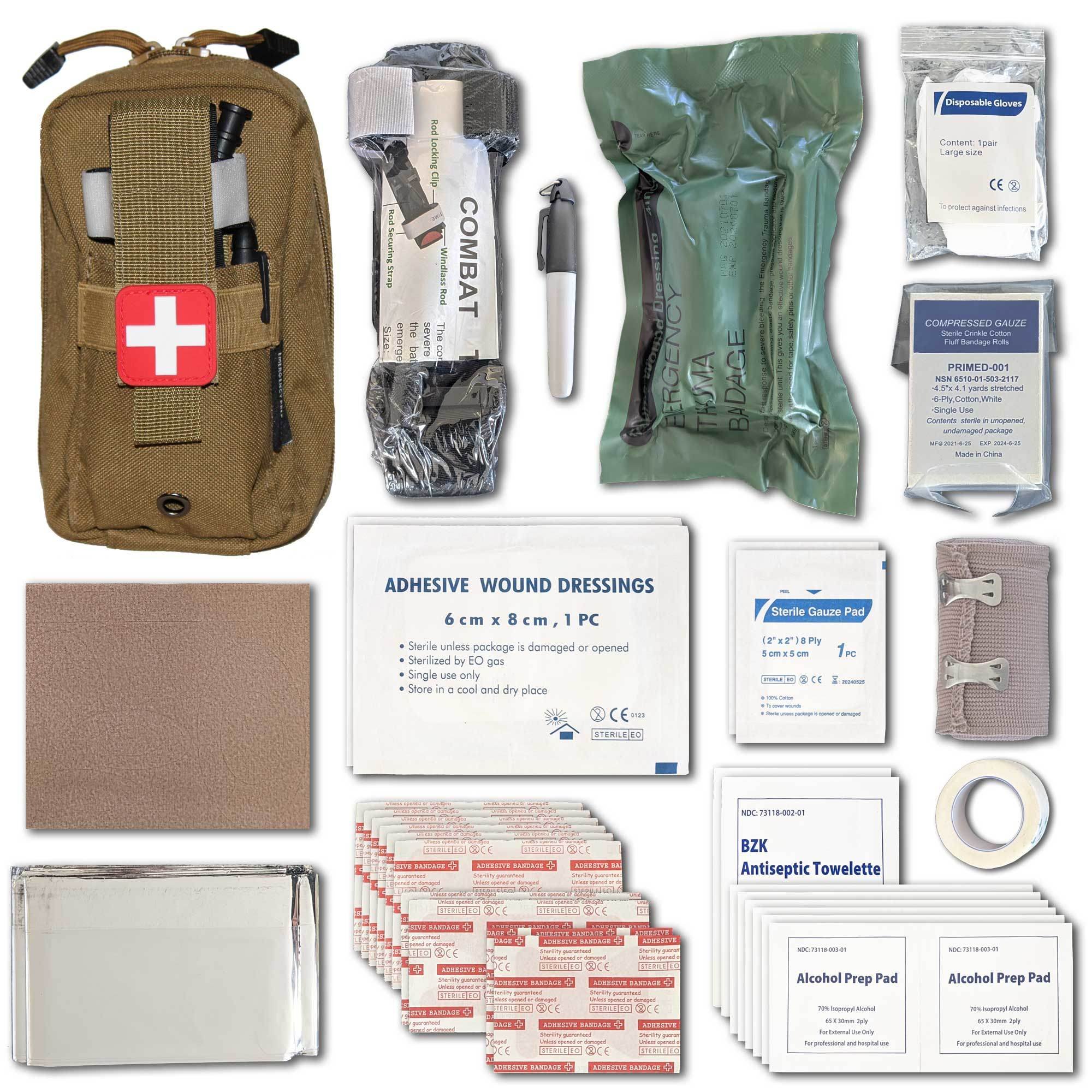 Field First Aid Kit (IFAK) | 44 Piece | Compact Personal First Aid Kit | Backpacking; Camping; Emergency; Travel; Tactical; Go Bag; Bug Out Bag; Field First Aid Kit (IFAK) | 44 Piece | Compact Personal First Aid Kit | Backpacking; Camping; Emergency; Travel; Tactical; Go Bag; Bug Out Bag;