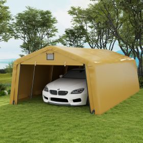 Carport 12' x 20' Portable Garage (Option: Yellow-1950x380x130 mm)